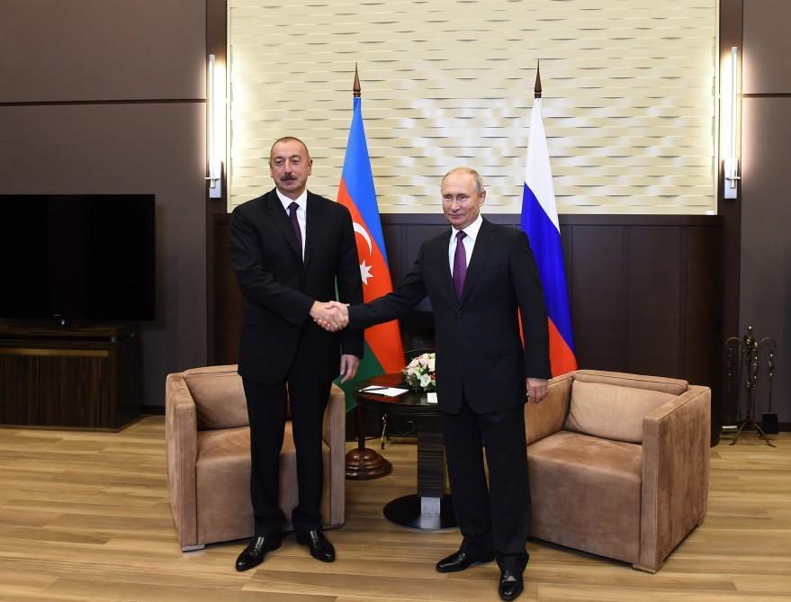 President Aliyev meets Russian counterpart in Sochi [PHOTO] - Gallery Image