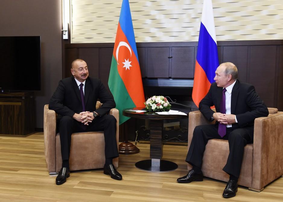 President Aliyev meets Russian counterpart in Sochi [PHOTO] - Gallery Image