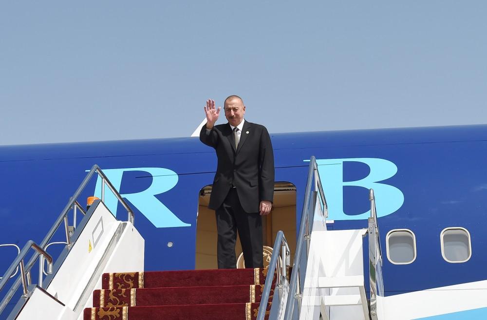 President Ilham Aliyev completes his visit to Kyrgyzstan