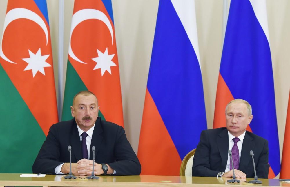 Ilham Aliyev: Azerbaijan expects Russia to continue efforts to resolve Karabakh conflict