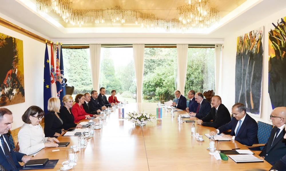 Azerbaijani president meets speaker of Croatian parliament [UPDATE]