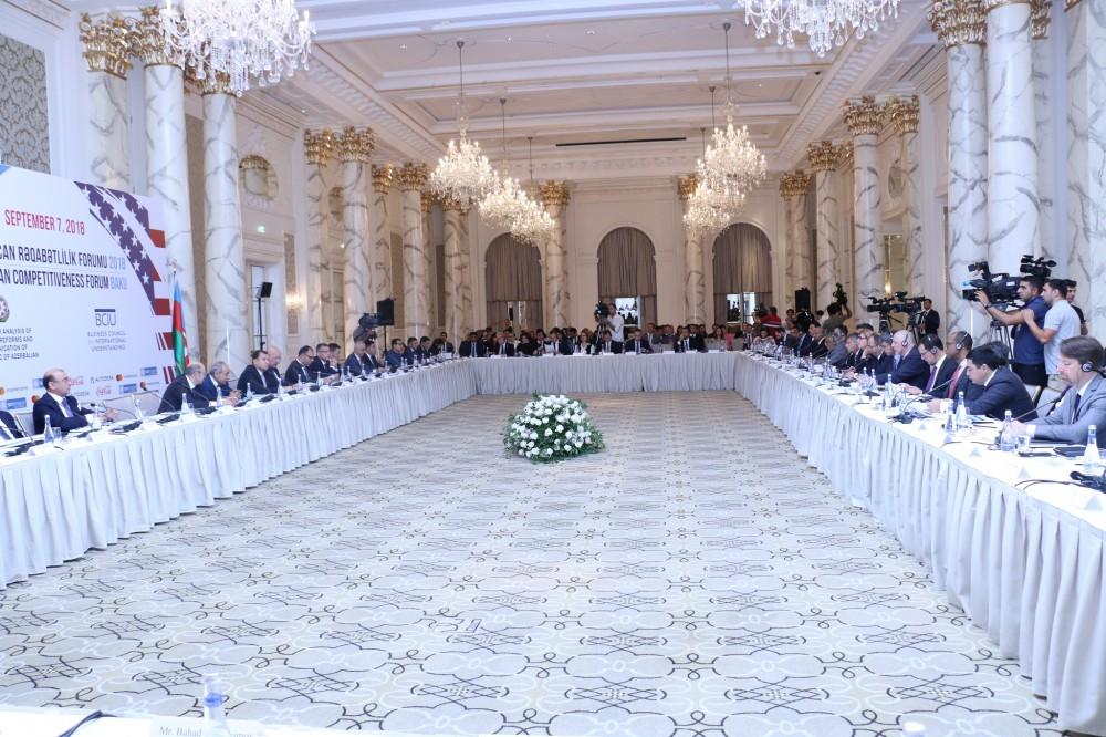 Baku hosts forum on competitiveness