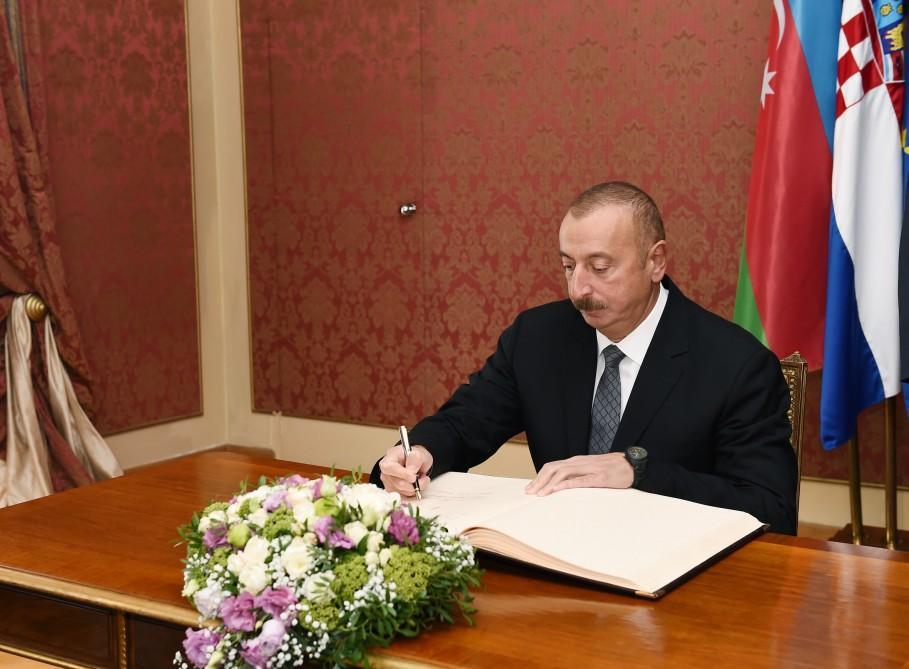 Azerbaijani President, Croatian PM have working dinner [PHOTO] - Gallery Image