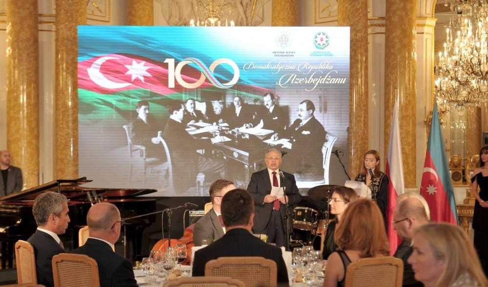 Warsaw hosts event marking centenary of Azerbaijan Democratic Republic