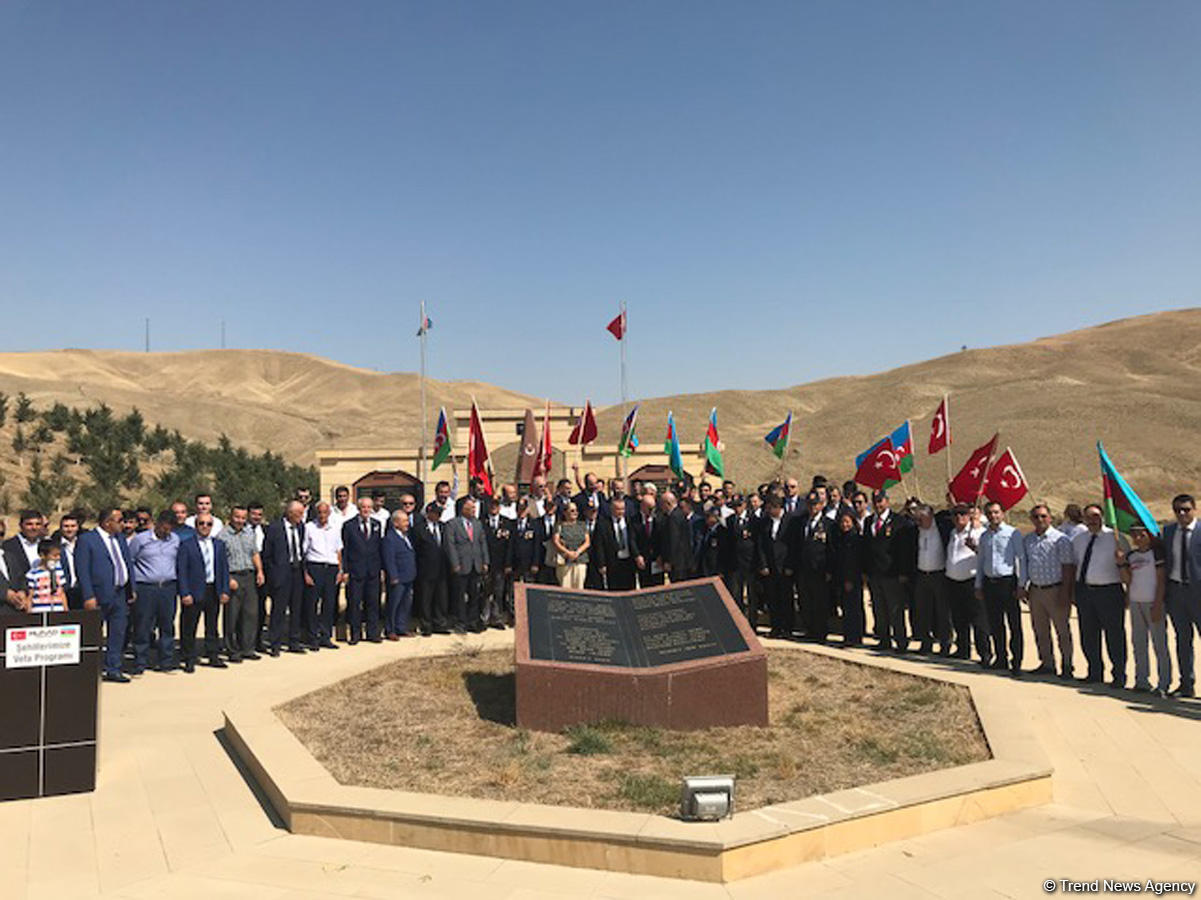 Monument honoring Turkish martyr soldier opens in Shamakhi after overhaul