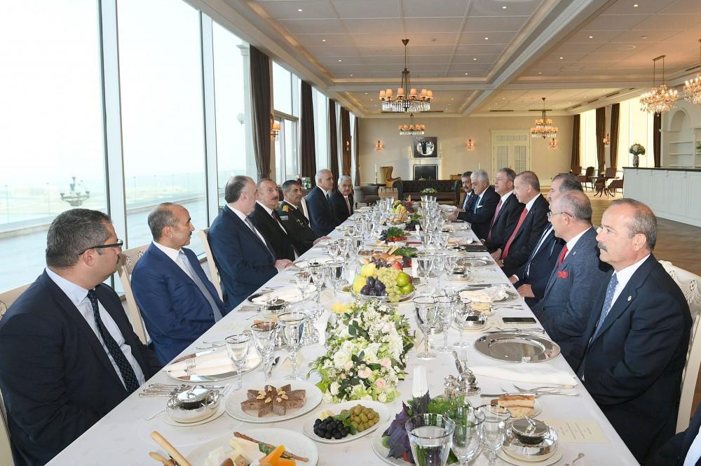Presidents of Azerbaijan and Turkey had joint working dinner [PHOTO]
