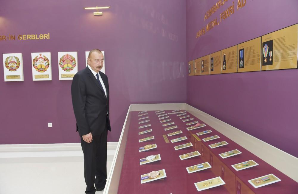 Azerbaijani president inaugurates Flag Museum in Bilasuvar [PHOTO]
