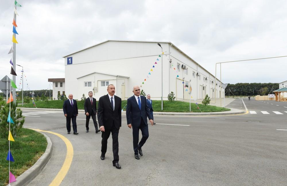 President Aliyev attends opening of Masalli Industrial Park [PHOTO]