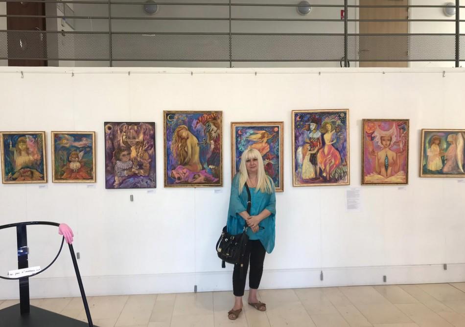 World-famous Azerbaijani artist presents her works in France [PHOTO]