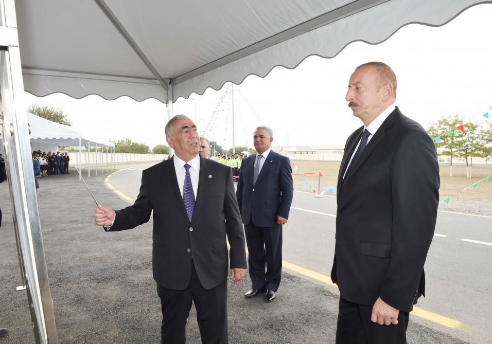 President Aliyev inaugurates Zahmatabad-Baydili-Khirmandali-Aliabad highway [PHOTO]
