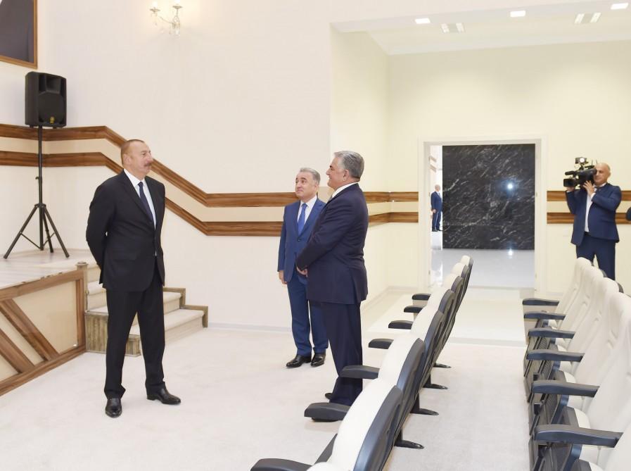 Azerbaijani president inaugurates Bilasuvar Youth House [PHOTO]