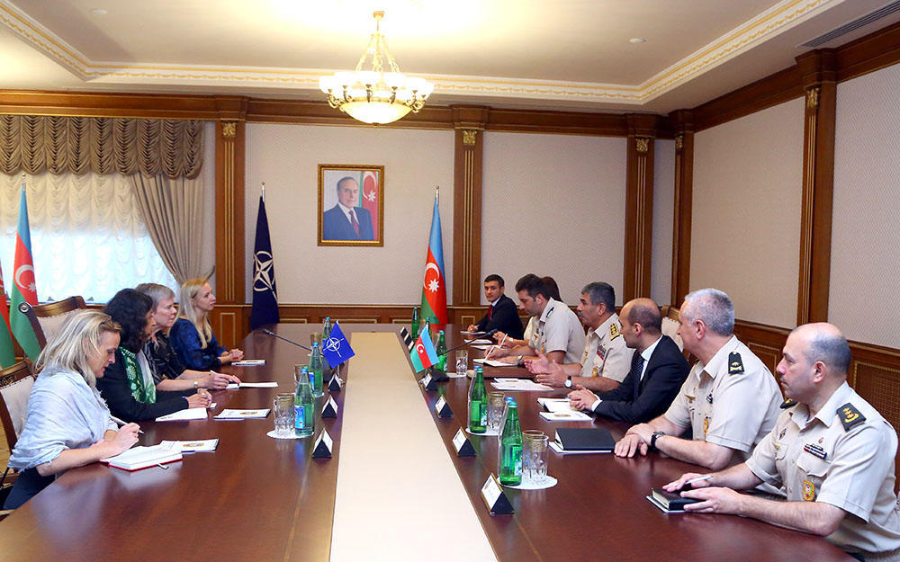 Azerbaijani defense minister meets NATO’s deputy secretary general [PHOTO]