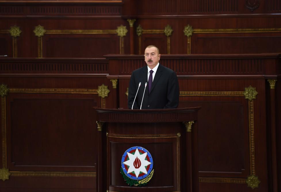 President Aliyev attends ceremonial meeting of Azerbaijani Parliament [PHOTO]