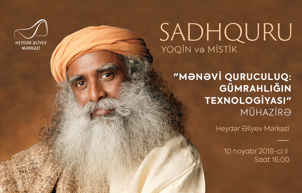World-famous Indian yogi to lecture at the Heydar Aliyev Center