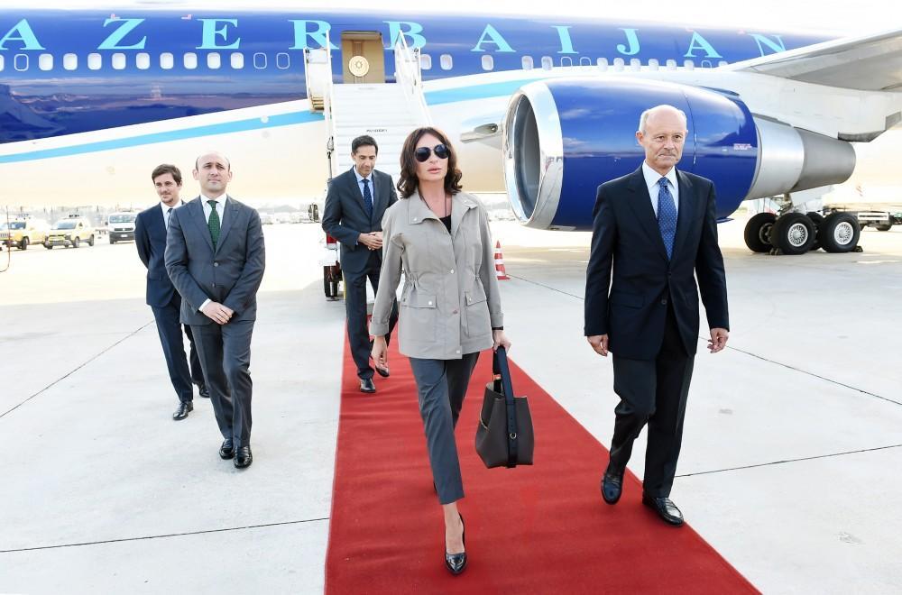 First Vice-President of Azerbaijan Mehriban Aliyeva arrives in Italy for official visit [PHOTO]