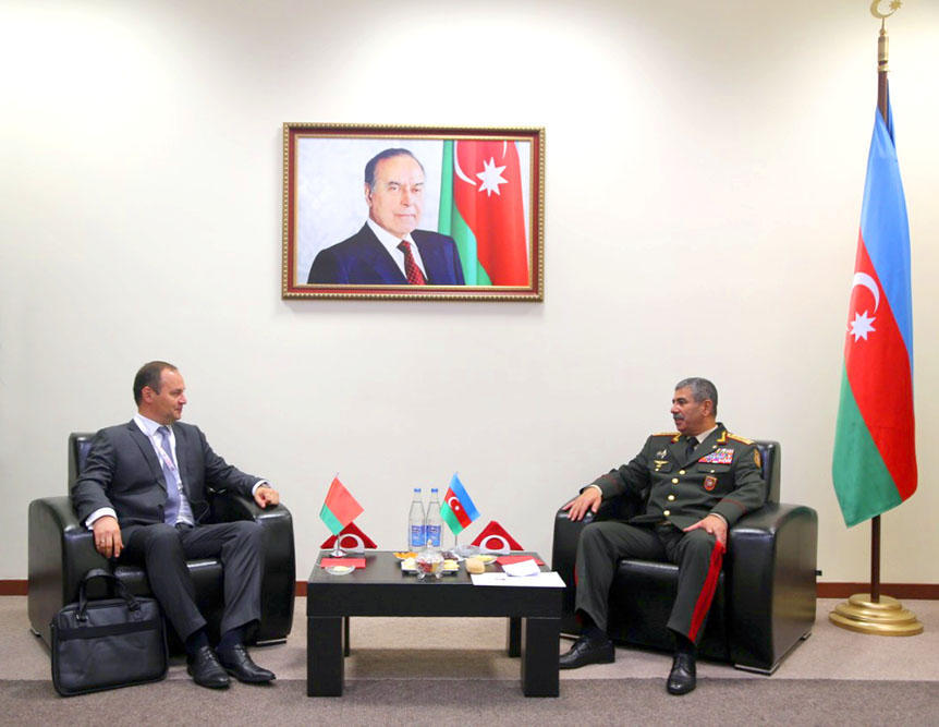 Azerbaijan discusses military co-op with Belarus, Turkey [PHOTO]