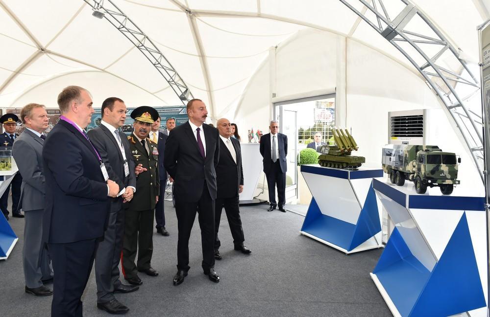 President Aliyev views Azerbaijan International Defense Exhibition ADEX 2018 [PHOTO]