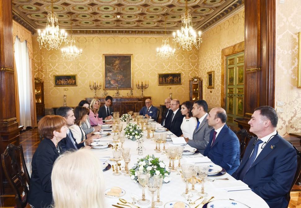 President of Italian Senate hosts official dinner in honor of Azerbaijani First VP [PHOTO]