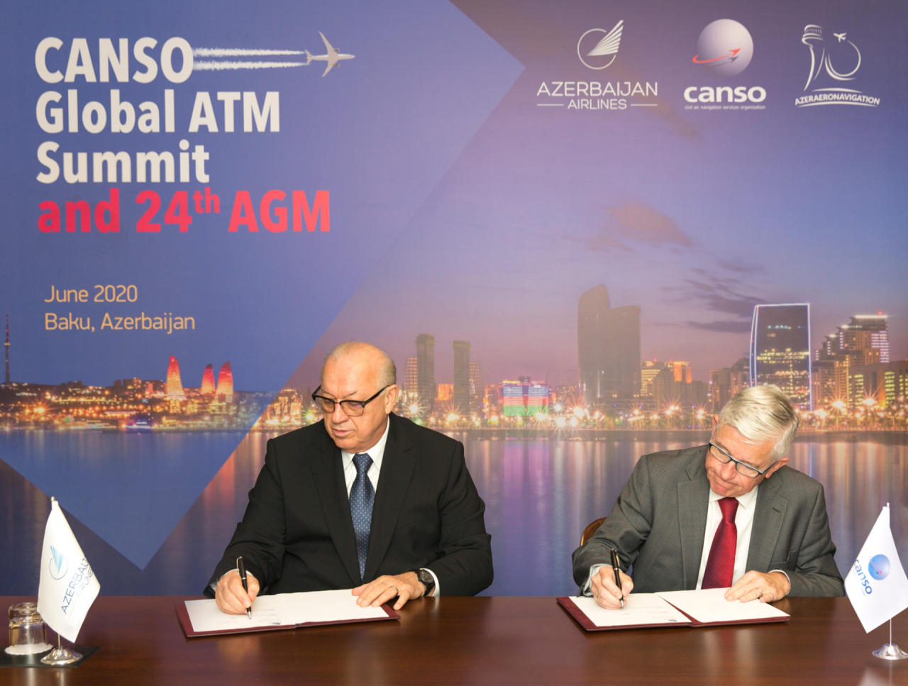 AZAL inks agreement to hold CANSO-2020 Global Summit in Baku [PHOTO]