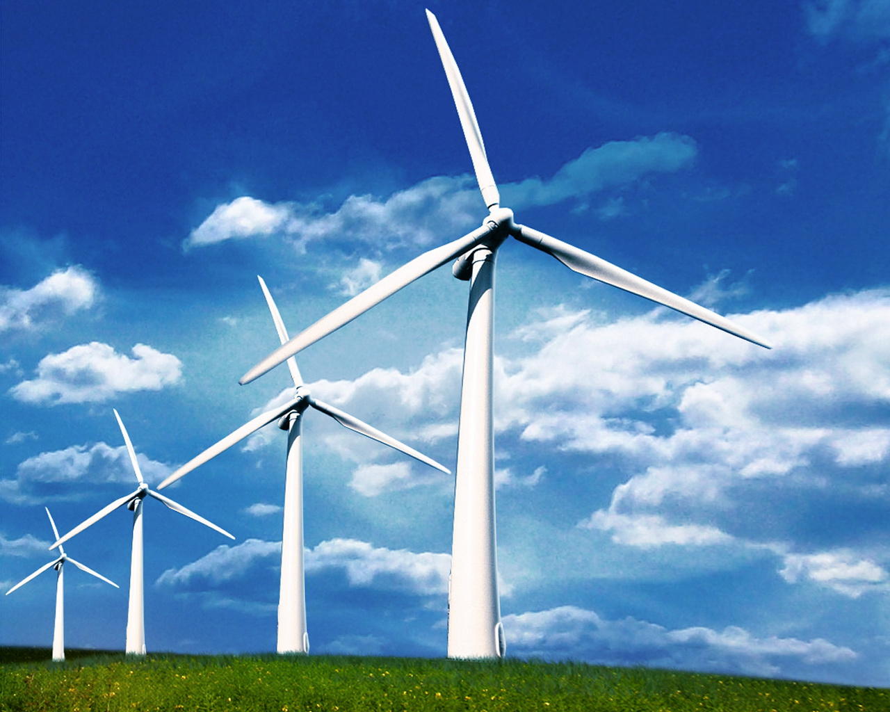 Wind power production tripled