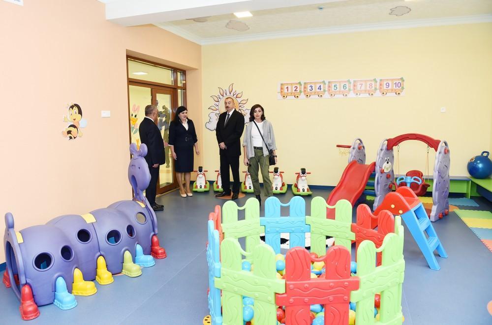 Azerbaijani president, First Lady inaugurate orphanage-kindergarten in Guba [PHOTO]