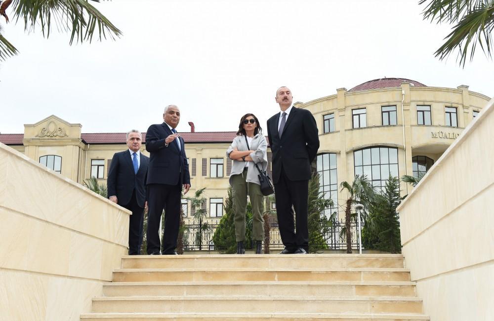 Azerbaijani president, First Lady view Youth Park in Guba [PHOTO]