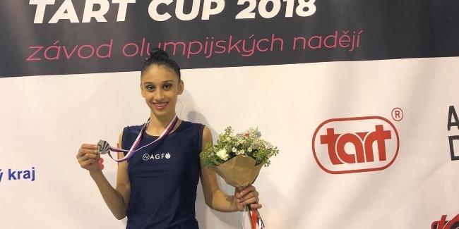 Azerbaijani gymnast won silver at international tournament
