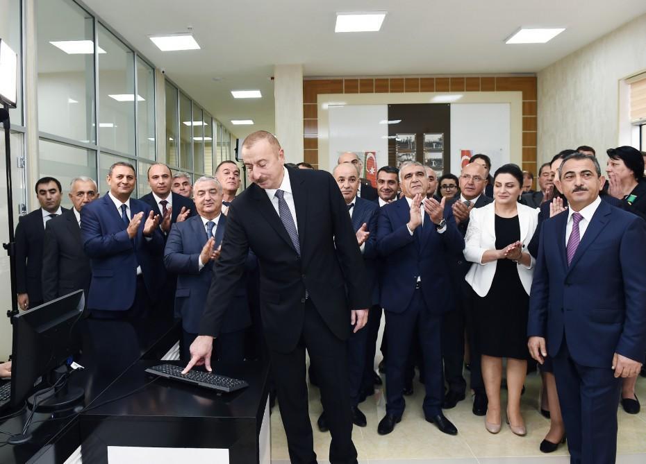 President Ilham Aliyev launches water supply system in Astara [PHOTO]