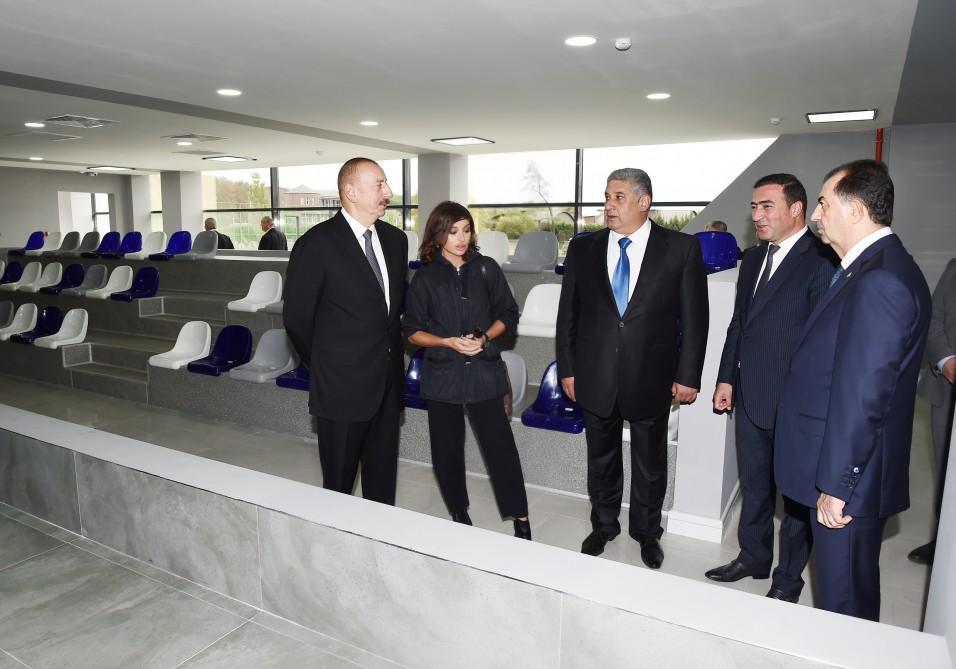 Azerbaijani president, First Lady attend inauguration of Lankaran Olympic Sport Complex [PHOTO]