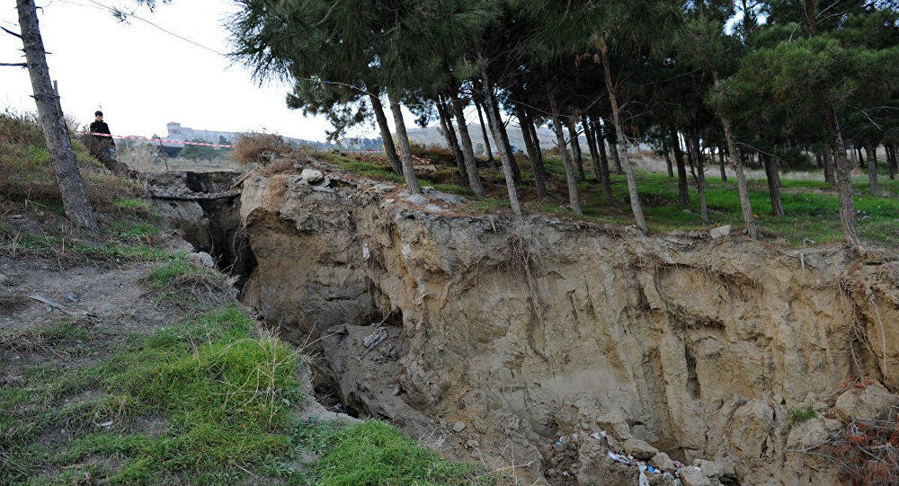 Relocation of rocks recorded in Badamdar landslide zone