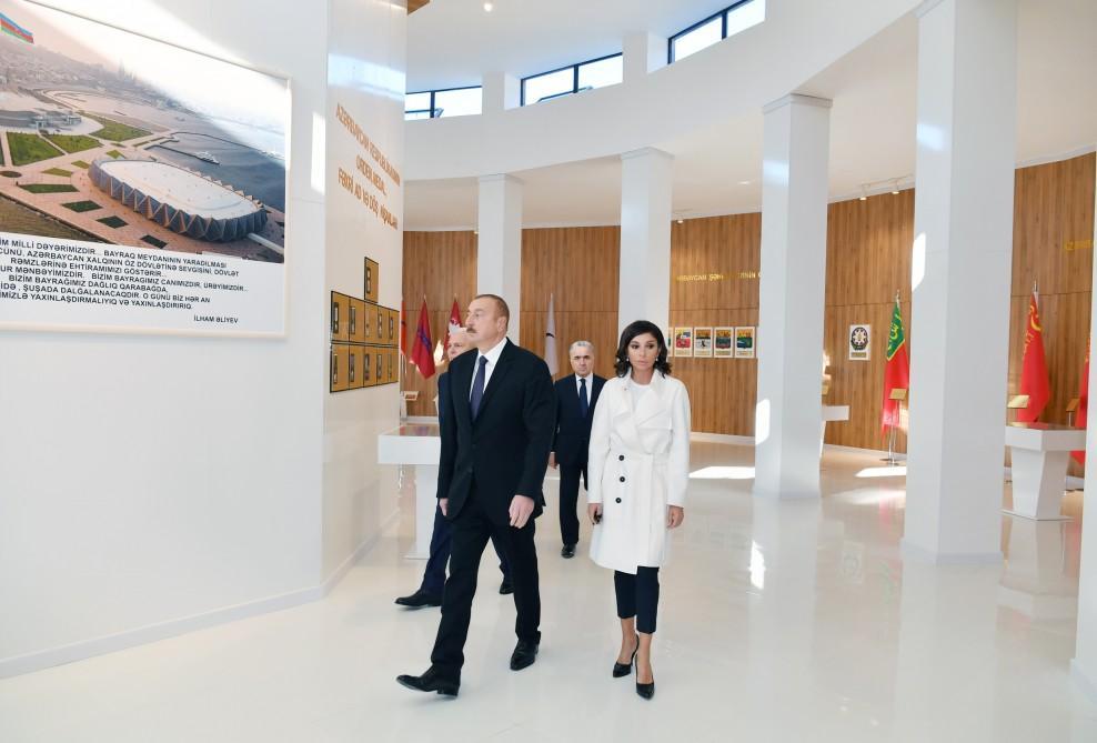 President Ilham Aliyev, First Lady Mehriban Aliyeva attend inauguration of Flag Museum in Shaki [PHOTO]