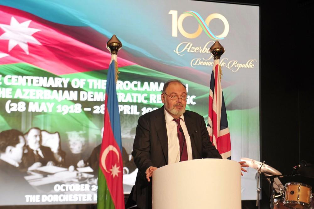 Heydar Aliyev Foundation organizes reception on centenary of Azerbaijan Democratic Republic in London [PHOTO]