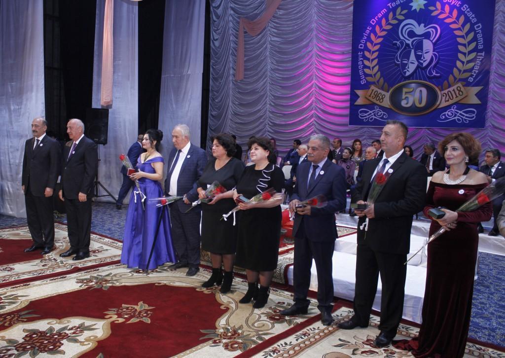 Sumgayit State Drama Theater marks 50th anniversary [PHOTO] - Gallery Image