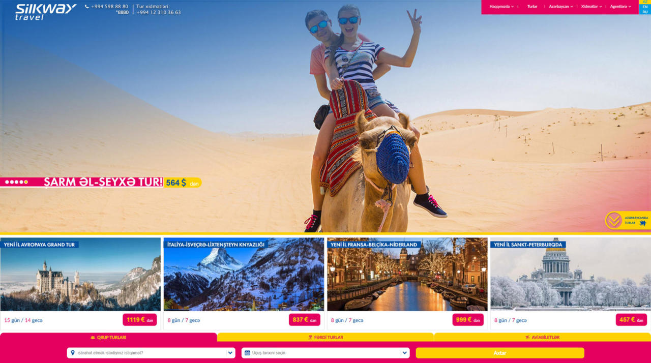 Silk Way Travel tourism company presents its new website