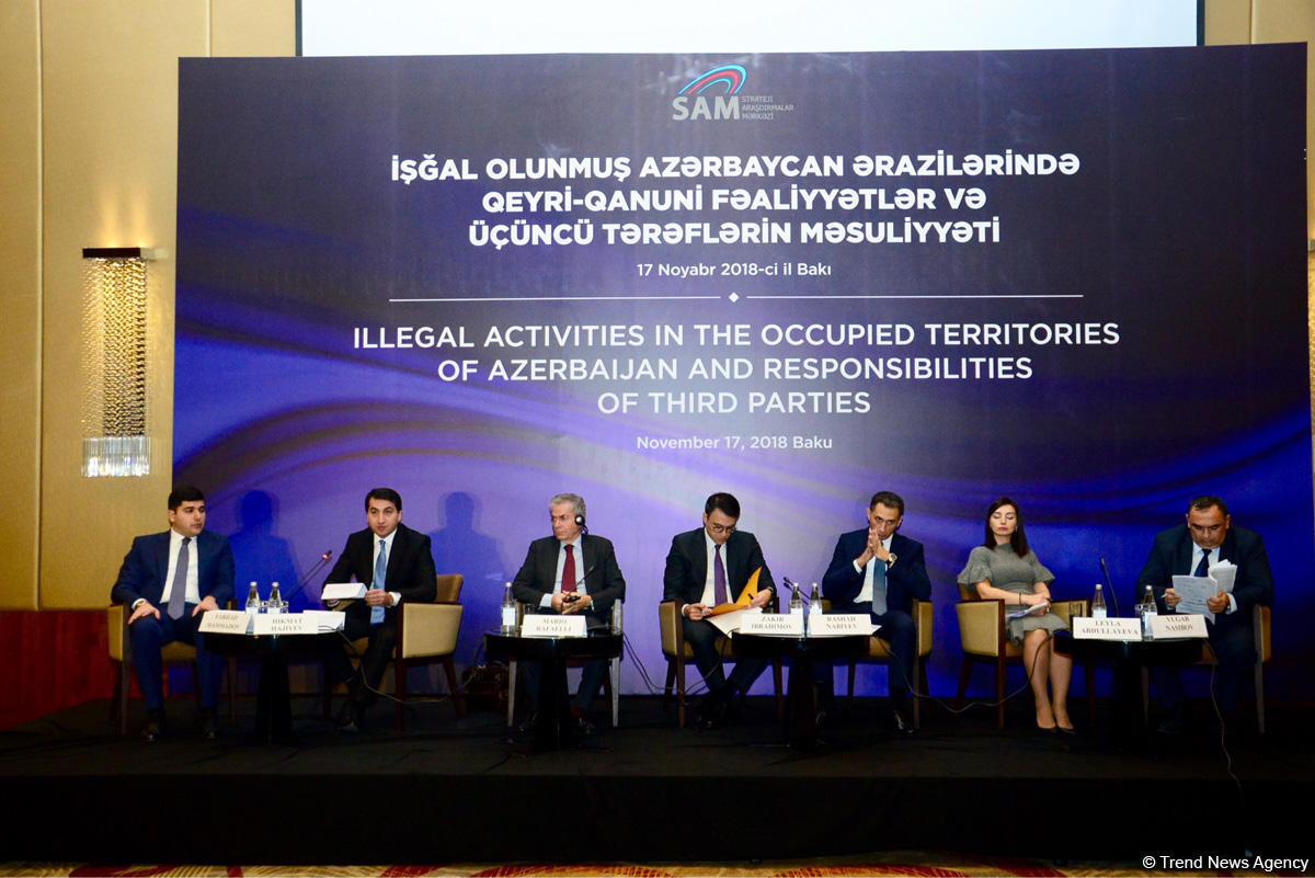 Baku hosts int’l conference on illegal activity in occupied Azerbaijani lands [PHOTO]