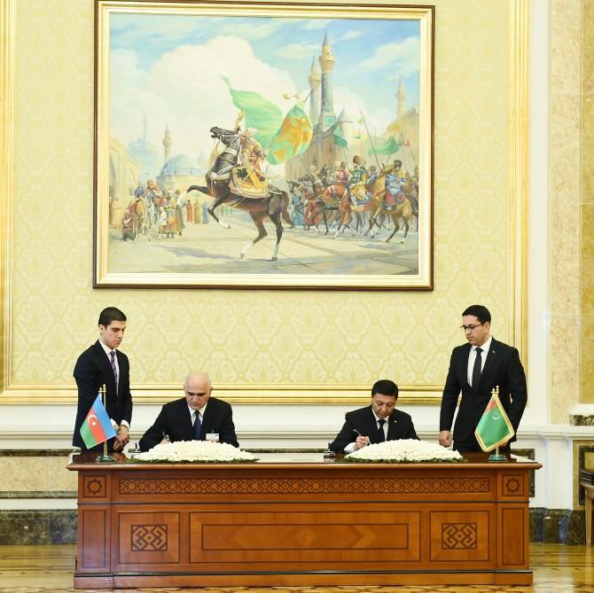Azerbaijan, Turkmenistan sign bilateral documents [UPDATE] - Gallery Image