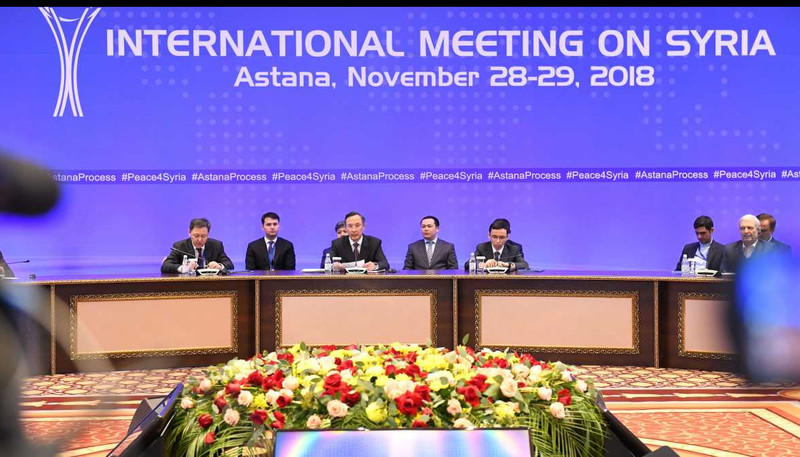 Colloqui di Astana tra Russia, Turchia e Iran il 28-29 novembre 2018. Credits to: Azernews.