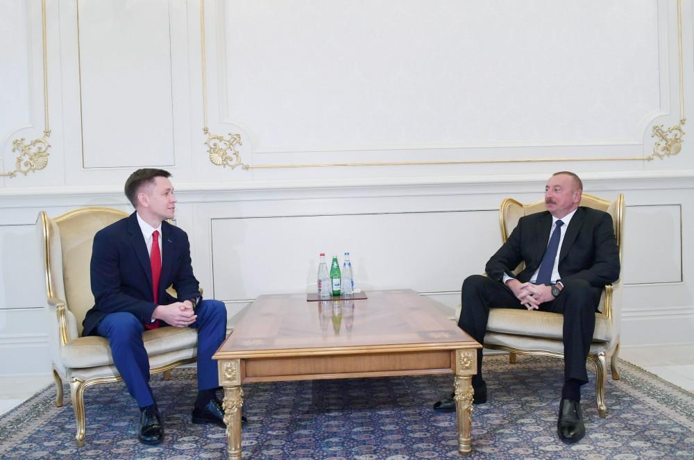 Azerbaijani president meets Russian minister of digital development, communications and mass media [PHOTO]