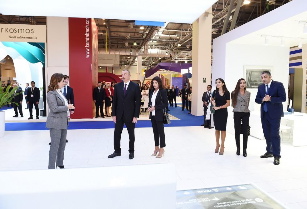 President Aliyev, First Lady Mehriban Aliyeva viewed Bakutel 2018 exhibition [PHOTO]