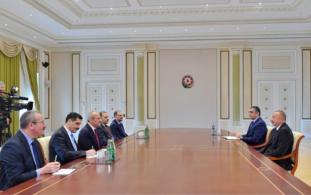 President Aliyev receives Turkish minister of transport and infrastructure