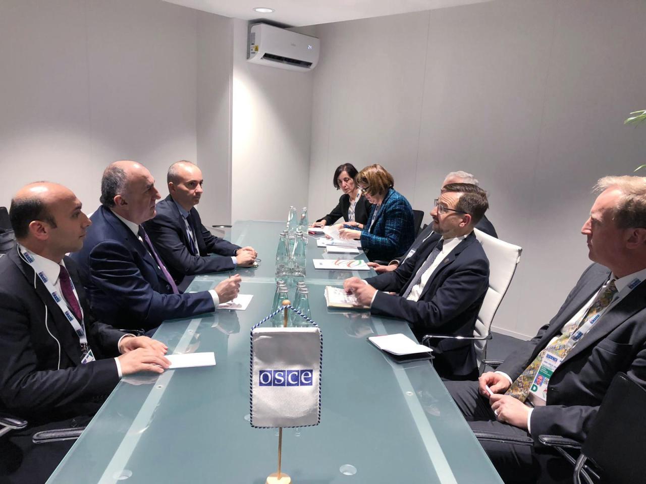 FM Elmar Mammadyarov meets with OSCE Secretary-General