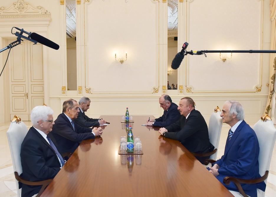 Azerbaijani president receives Russian FM [UPDATE]