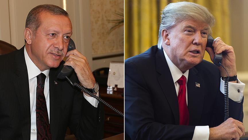 Erdogan, Trump agree to better coordination in Syria in phone call