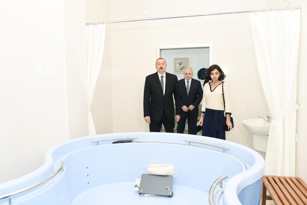 Azerbaijani president, First Lady view newly-renovated Medical Rehabilitation Institute [UPDATE]