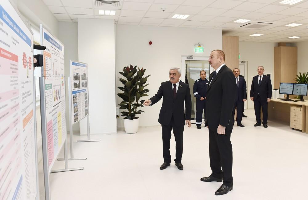 Azerbaijani president attends inauguration of facilities at Baku Oil Refinery [UPDATE]