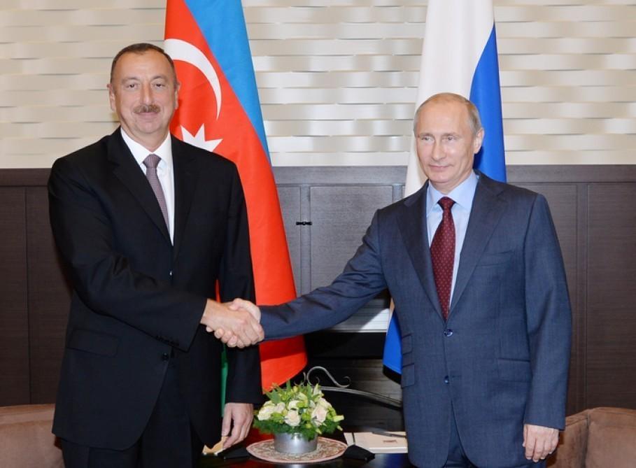Russian president congratulates Azerbaijani counterpart on his birthday