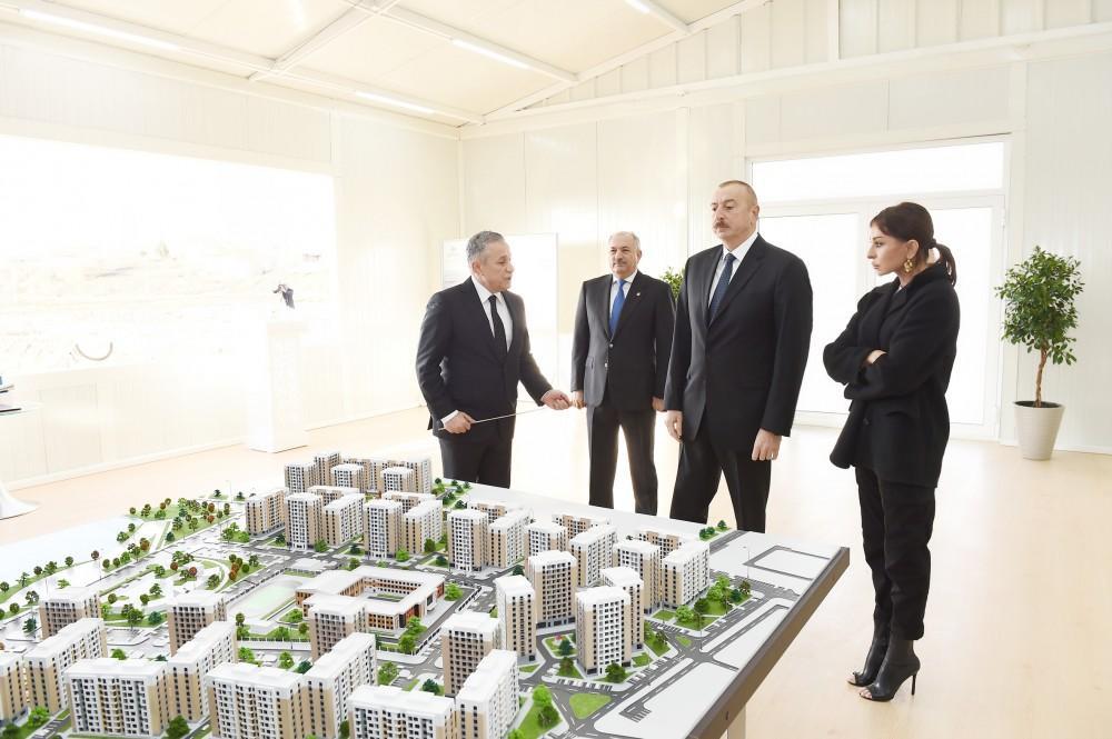 Azerbaijani president with First Lady attend opening of Yasamal residential complex [UPDATE]