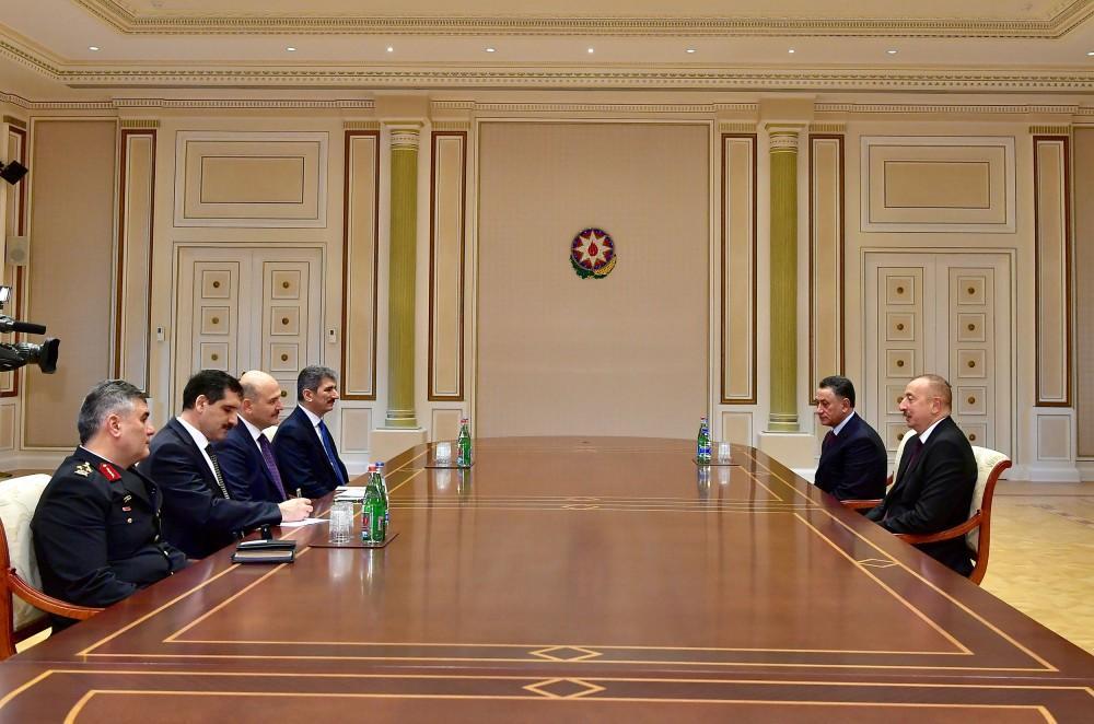 Azerbaijani president receives delegation led by Turkish interior minister [UPDATE]