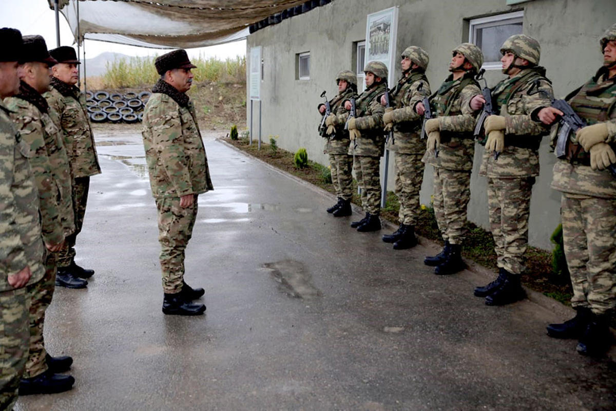 Officials of Azerbaijan's Defense Ministry visit front zone [PHOTO] - Gallery Image