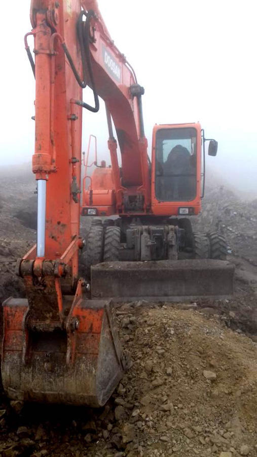 Armenian armed forces fire on excavator on Azerbaijani side [PHOTO]